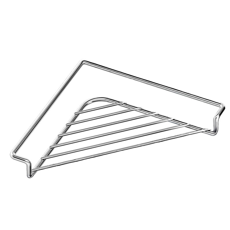 🧽 No More Slimy Sponges – Stainless Steel Corner Rack with Fast-Drain Tray. Keeps Counters Dry.