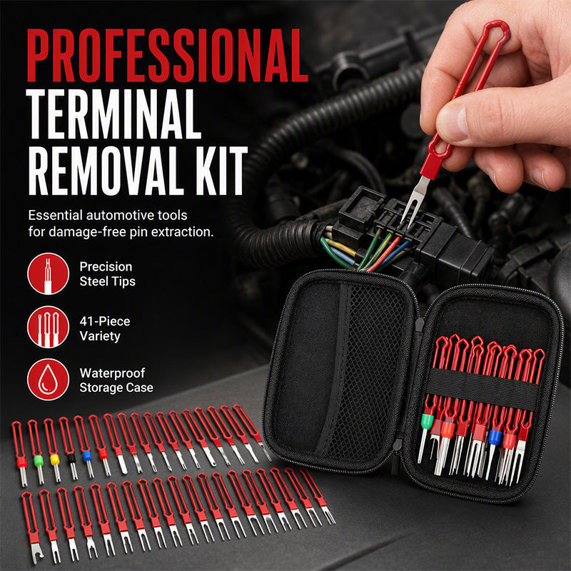 Stainless Steel Car Terminal Removal Tool Kit Wire Harness Extractor