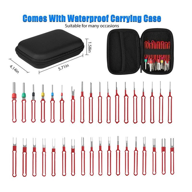 Stainless Steel Car Terminal Removal Tool Kit Wire Harness Extractor