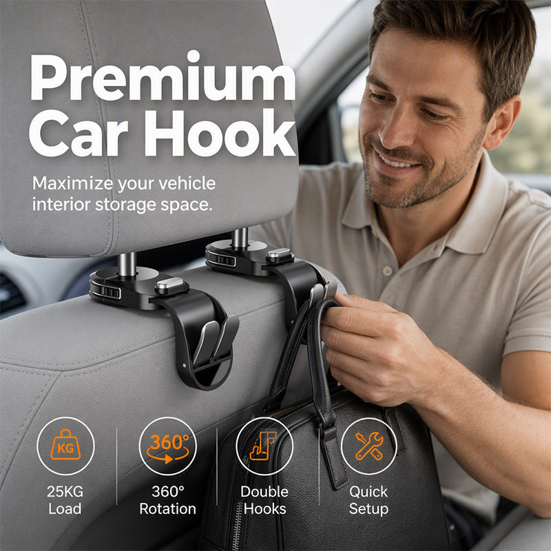 Extendable Car Backseat Headrest Hook