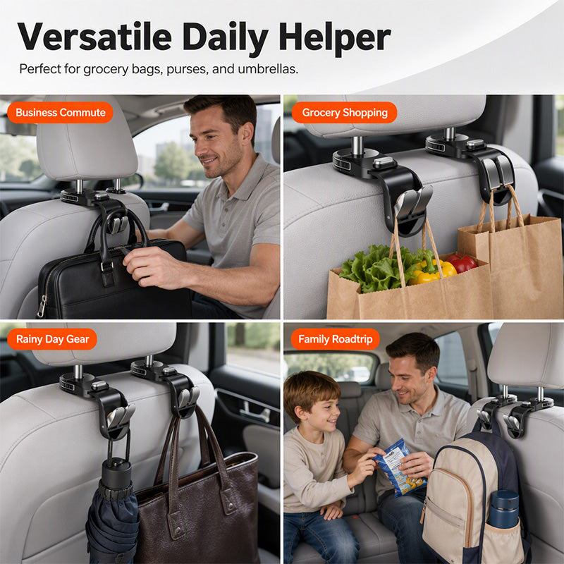 Extendable Car Backseat Headrest Hook