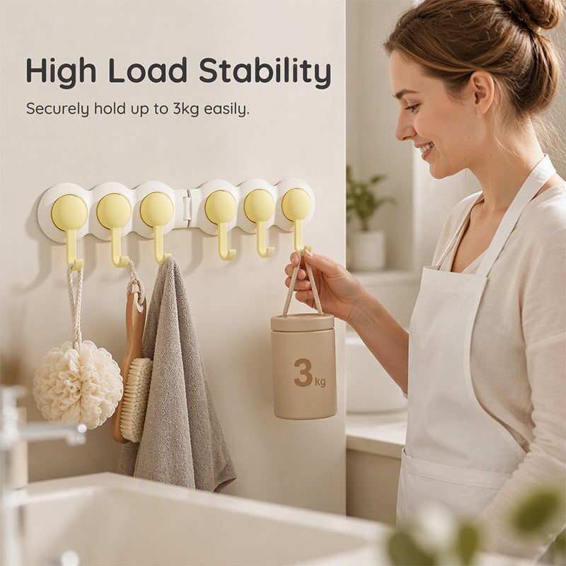 Cute Punch-Free Wall Hook Rack