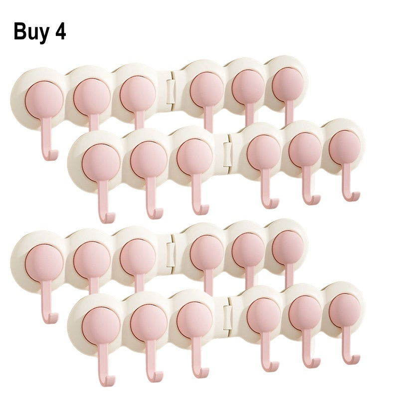 Cute Punch-Free Wall Hook Rack