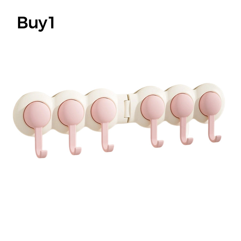 Cute Punch-Free Wall Hook Rack