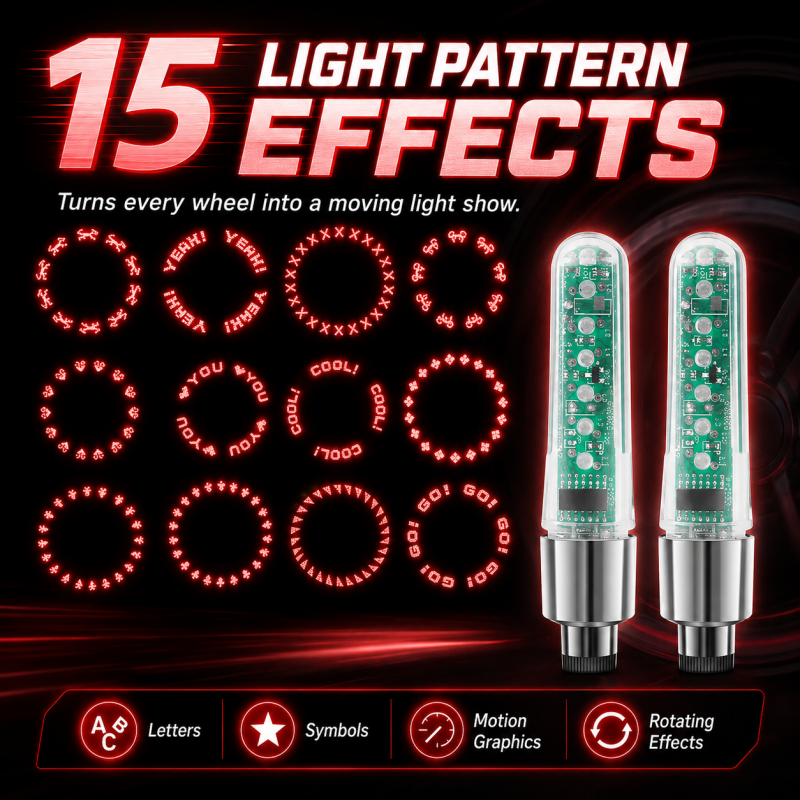 Waterproof Bike Tire Valve Stem Lights