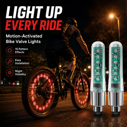 Waterproof Bike Tire Valve Stem Lights