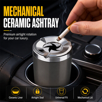 🎉 2026 SaleRotating Car Ashtray with Ceramic Inner Liner