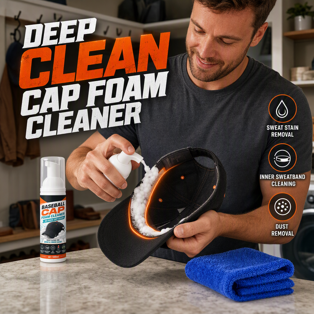 No-Rinse Baseball Cap Foam Cleaner
