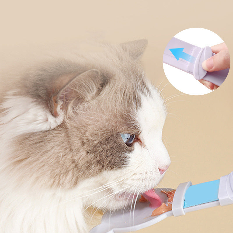 Cat Treat Squeeze Feeder Spoon