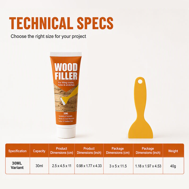 🔥Limited Time Promotion 50% OFF🔥Wood Filler for Cracks and Holes