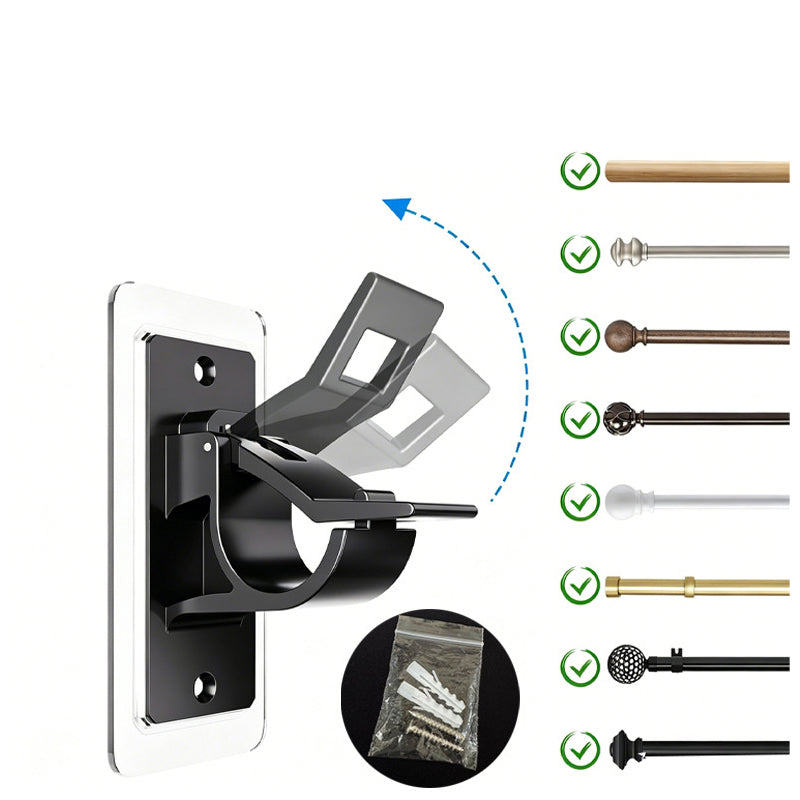 No-Drill Curtain Rod Brackets