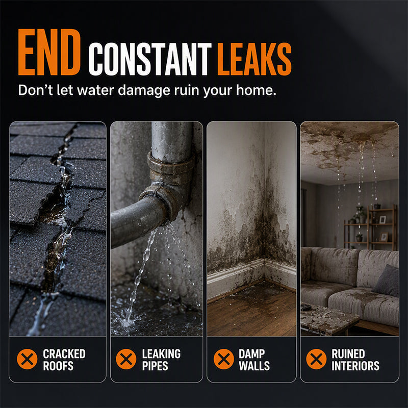 🏆 Last Day Special Price 💧Buy 2 Get 1 Free🎁Portable Instant Leak Sealant Spray, Strong Adhesion Waterproof Sealing Spray