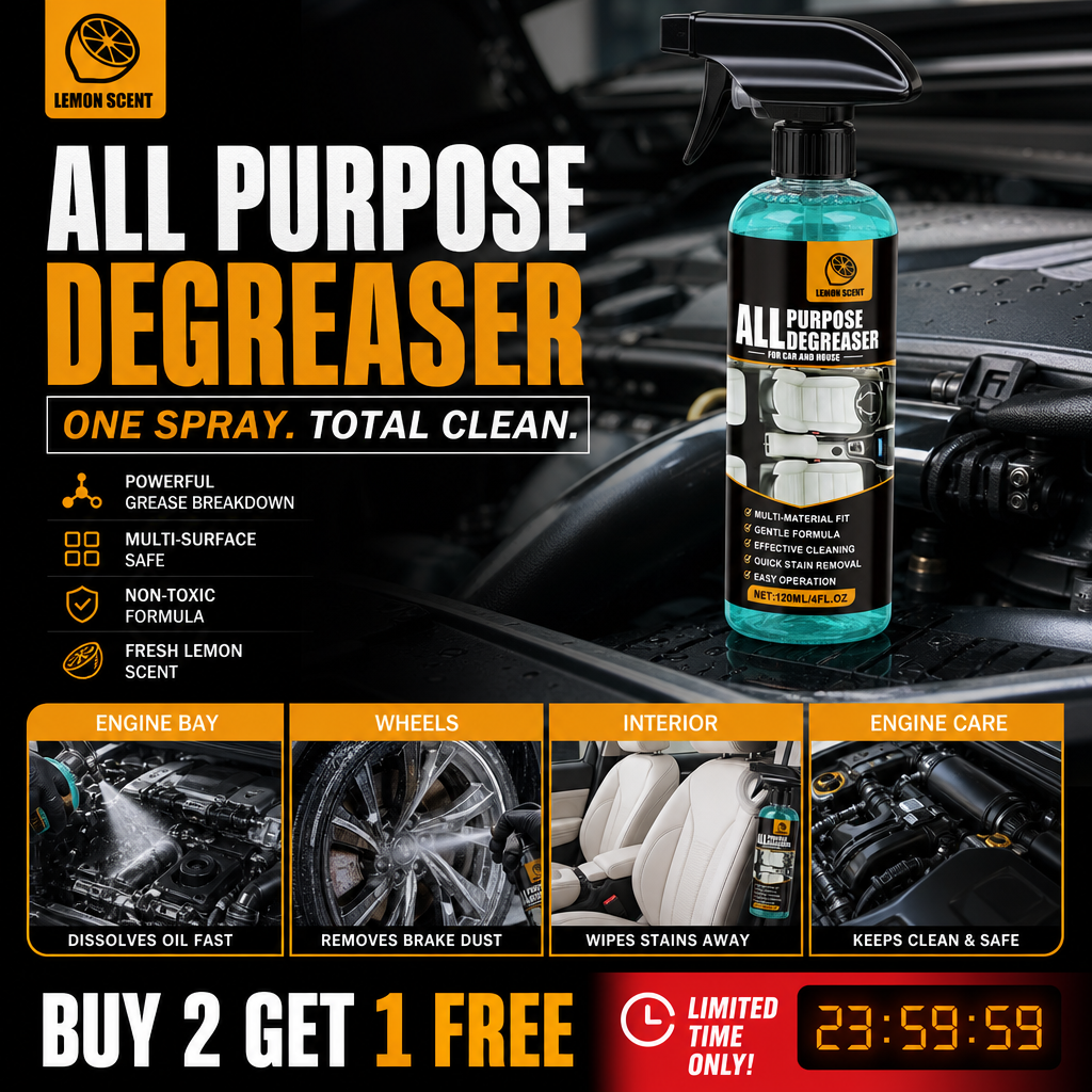 ✨Limited-time offer🔥All-Purpose Degreaser Spray🧼Remove Stains in 1 Second! ⚡